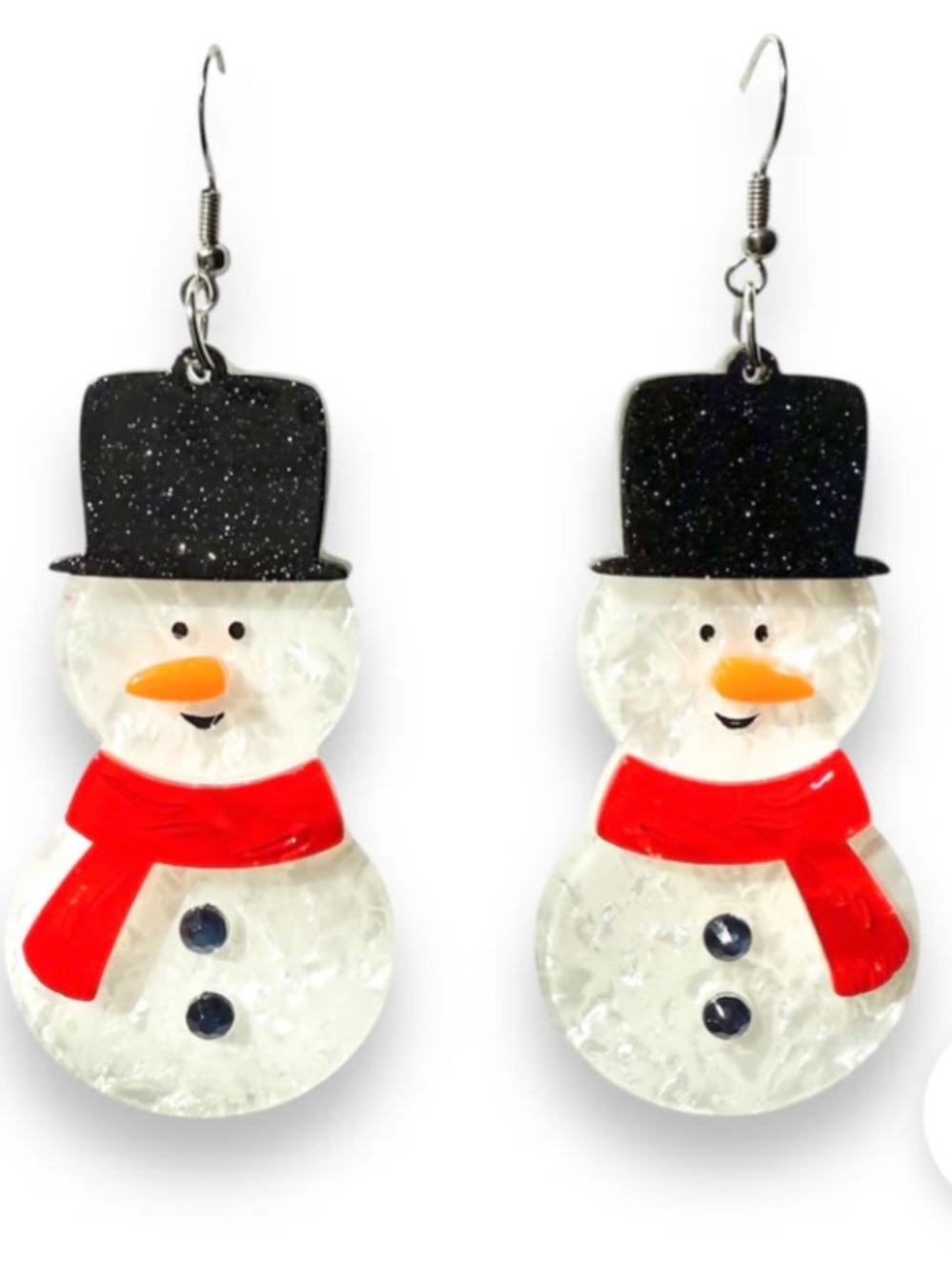 NWT Lipstick & Chrome Frosty Friends Earrings